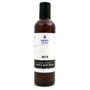 Organic Blue Mens Hair and Body Wash 250ml